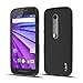 J&D Case Compatible for Moto G (3rd Gen) Case, Drop Protection Slim Cushion Shock Resistant Protective TPU Slim Case for Motorola Moto G (3rd Generation, 2015 Released) Bumper Case (Black)