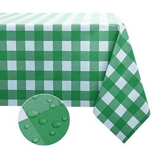 Obstal Jade Green Vinyl Table Cloth