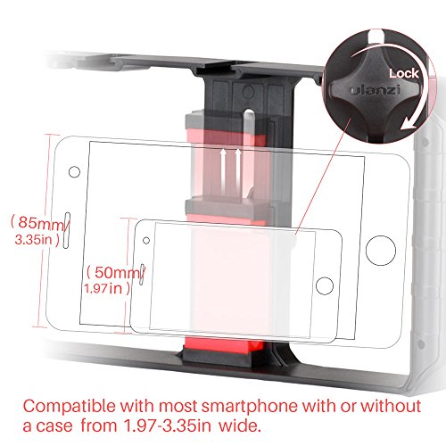 Ulanzi U Rig Pro Phone Video Stabilizer - Filmmaking Case Smartphone Video Rig Grip Tripod Mount for Videomaker Film-Maker Video-grapher Compatible for iPhone Xs XS Max XR iPhone X 8 Plus Samsung