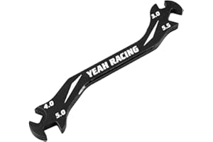 Aluminum 7075 Turnbuckle Wrench 3mm 4mm 5mm 5.5mm Black / Yeah Racing / YT-0197BK