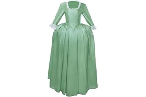 SFWXCOS Women's Musical Hamilton Elizabeth Schuyler Angelica Peggy Cosplay Costume Dress Gown