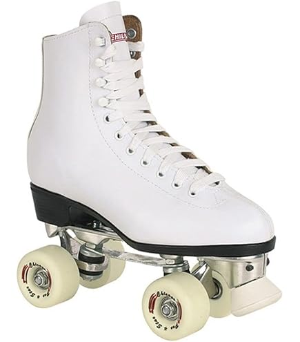 Roller Blades Chicago Ladies Classic Quad Roller Skates- White, US