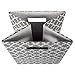 DII Hard Sided Collapsible Fabric Storage Container for Nursery, Offices, & Home Organization, (11x11x11) - Lattice Gray