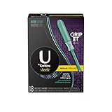 U by Kotex Sleek Tampons, Regular Absorbency, Unscented, 18 Count