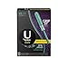 U By Kotex Sleek Regular Tampons Full Size Applicator, Unscented, 18 Count