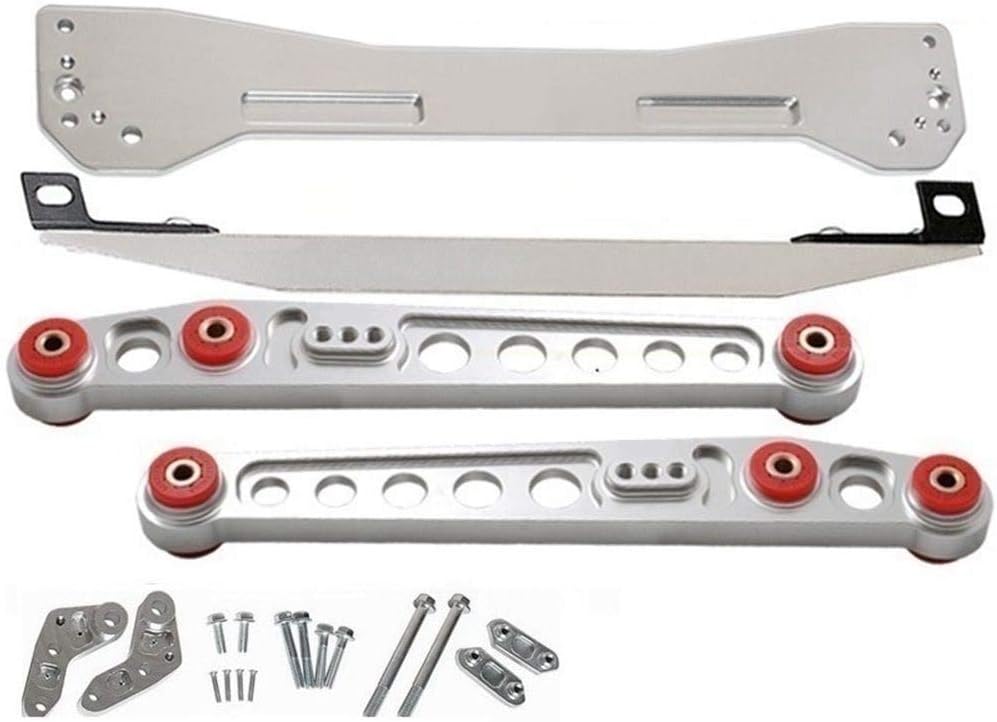 DONXIANFENG Subrame Bar+Lower Tie Bar+Rear Lower Control Arm Fit Honda Civic EK 96-00 HU-LAB-EK