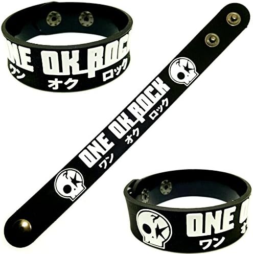1 Pcs. ONE OK ROCK Hard Core Heavy Metal Punk Rock Music Band Logo Symbol Sign Rubber Silicone Bracelet Wristband by BEST EXPO