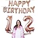 12th Birthday Decorations Party Supplies, Jumbo Rose Gold Foil Balloons for Birthday Party Supplies,Anniversary Events Decorations and Graduation Decorations Sweet 12 Party,12th Anniversary