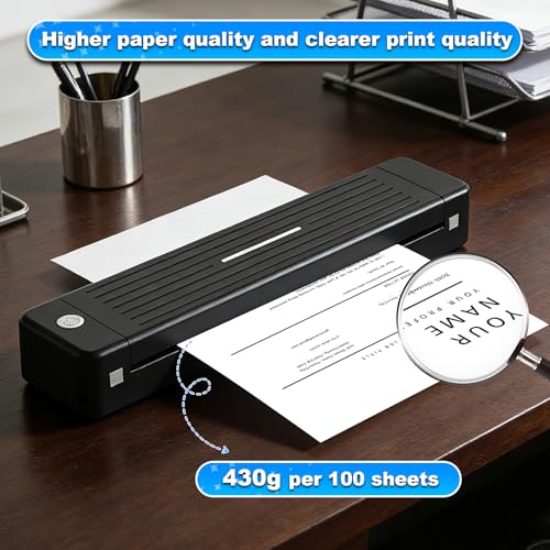 (100 Sheets) A4 Thermal Printer Paper, Foldable Thermal Paper, Compatible with Most Thermal Printers, BPA-Free, Suitable for Thermal Printers for Documents and Web