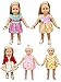 XADP Different Style Doll Clothes Outfits Baby Doll Clothes For 14-16 Inch American Girl Dolls,Set of 5