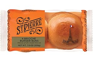 St. Pierre, Brioche Hamburger Buns (4 Count)
