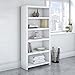Bush Business Furniture Echo 5 Shelf Bookcase in Pure White