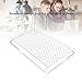 Natural Latex Pillow for Sleeping, YiiMO Breathable Ergonomic Contour Pillows for Neck/Shoulder Pain and Fatigue Relief (Queen-classic)