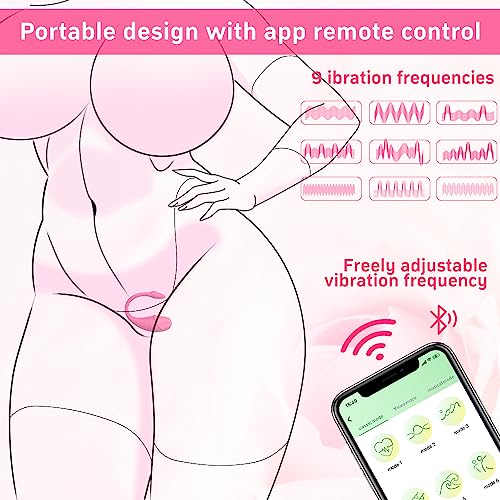 LEVETT Adult Sex Toys with App Control Clitoral Stimulator Wearable G Spot Vibrator Dildo,9 Vibrating+4 Smart Modes of Sex Toys for Women,Waterproof Silicone Bullet Vibrator Couple Sex Toy-Pink