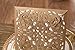 Jofanza 50PCS 6.3 x 6.3 Inch Gold Wedding Invitations Cards with Envelopes Square Gold Laser Cut Lace Flower Pattern Invitation for Engagement Birthday Party Invites