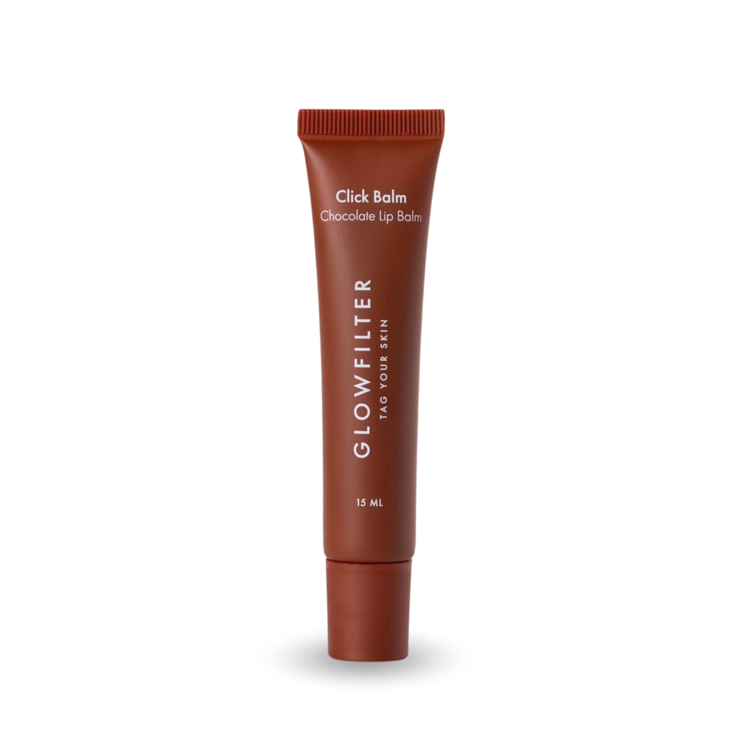Lip Balm Chocolate with Color - Fluid, Repairs and Provides Flexibility - Hydrates, Soothes and Protects - 15 ML, Vegan - Click Balm Original Lip Balm - Glowfilter by Marta Lozano
