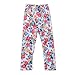 Molil Kids Girls Long Sleeve Irregular Hem Floral Shirt Pants Outfits Set Red XSmall