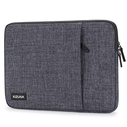KIZUNA Tablet Sleeve Case 10 Inch Water-Resistant Laptop Bag for 10.1" Notebook/9.7" 10.5" 11" iPad Pro/Microsoft Surface Go/10.8" Huawei MediaPad/Samsung Galaxy Tab S4/Acer Iconia One 10 -Grey