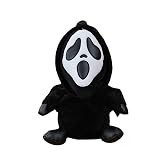 Qobacxso Spooky Horror Plush with Phantom Mask Creepy Stuffed Animal Toy Scary Doll for Kids and Game Fans Great Gift for Birthday Halloween Christmas Party