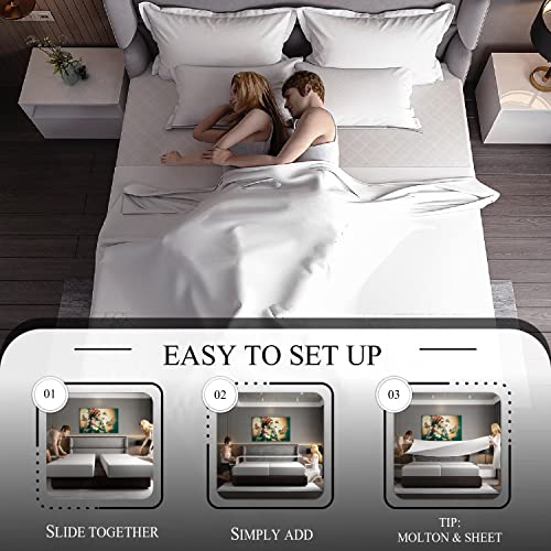 [Bed Bridge Twin to King] Split King Gap Filler for Adjustable Bed