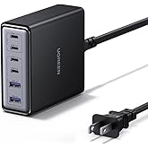 UGREEN 100W 6-Port GaN USB C Charging Station, Desktop Charger Block with 4 USB C and 2 USB A Fast Charging Compatible for Ma