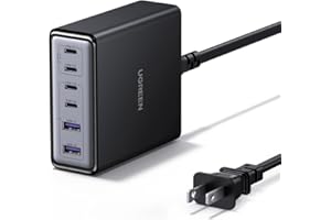 UGREEN 100W 6-Port GaN USB C Charging Station, Desktop Charger Block with 4 USB C and 2 USB A Fast Charging Compatible for Ma