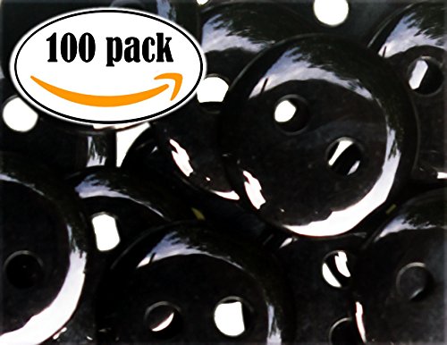 NDC Black Sewing Craft Buttons 100 Pack