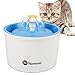 Hommii Pet Drinking Water Flower Fountain for Cats and Dogs Pets, Cat Dog Water Dispenser, Automatic Electric 1.6L Super Silent