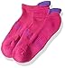 Balega Hidden Cool Cushioning Performance No Show Athletic Running Socks for Kids / Children (1 Pair), Bright Pink/Purple, Large