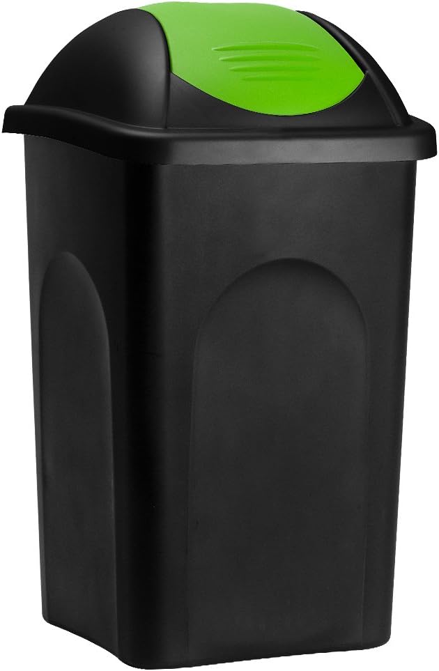 Stefanplast® Waste Rubbish Bin Swing Lid 60 Litre Dust Bin Container
