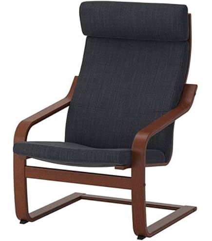 Amazon.com: IKEA Poang Armchair Birch Veneer Knisa Light Beige