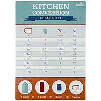 Mind Your Magnets Kitchen Conversion Cheat Sheet Magnet - Mens Gifts - Womens Gifts