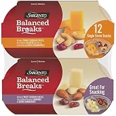 Sargento Balanced Breaks Cheese and Crackers Variety Pack - 6 pck - White Cheddar Cheese with Almonds, Cranberries - 6 pck - Sharp Cheddar Cheese with Cashews and Cranberries