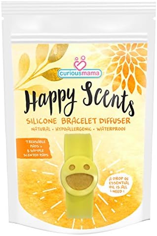 Premium Quality Essential Oils Diffuser Bracelet For Kids By Happy Scents –Aromatherapy &amp; Mosquito Repellent Bracelet – Durable &amp; Thick Felt W/ 3 Different Aromas –Bonus Removal Tool