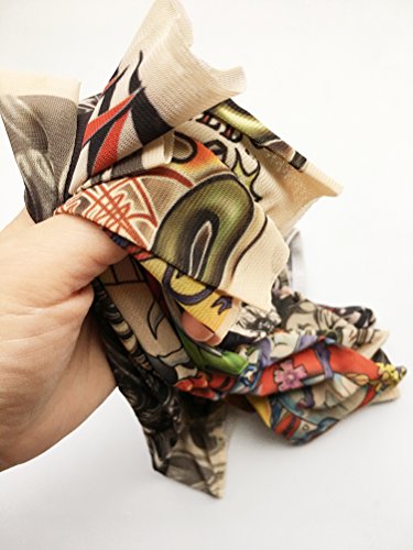 Temporary Tattoo Sleeves for Kids, Fake Slip On Arm Sunscreen Sleeves, 6pcs - Eagle,Skull,Dragon,Clown, Snake,etc
