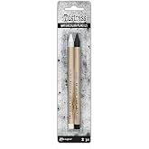 Tim Holtz Distress Watercolor Pencil 2/Pkg Picket Fence and Black Soot TDH83573, 1 Count (Pack of 1)
