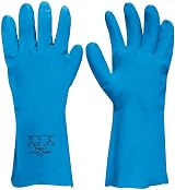 Polyco Nitri-Tech III X-Large Blue Nitrile Chemical Resistant Gloves Latex Free view 2