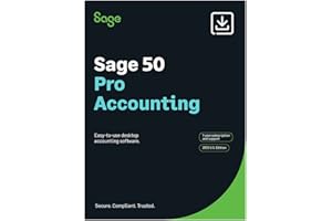 SAGE SOFTWARE SAGE 50 PRO ACCOUNTING 2023 U.S, 1-YEAR SUBSCRIPTION (PC Download)
