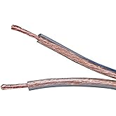 Monoprice Enhanced Oxygen-Free Copper Loud Speaker Wire - CL2 In-Wall Rated, Pure Bare Copper, 12Awg, 50 Feet