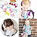 Hair Tie Baby Girls Boys Bows Kids Head Bands Elastics Pigtail Ponytail Holder Toddler Kids Fabric 20PCs