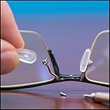GMS Optical Soft Silicone Air Bag Eyeglass Nose Pads (14mm Screw-in, 3 Pair)