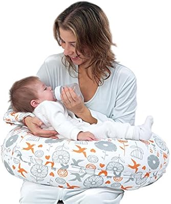 I Baby 4 In 1 Cotton Knitted Cover Breast Feeding Pillow Nursing