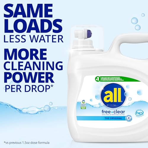 all Liquid Laundry Detergent Free Clear, Unscented, 118 Ounce, 94 Loads photo 12