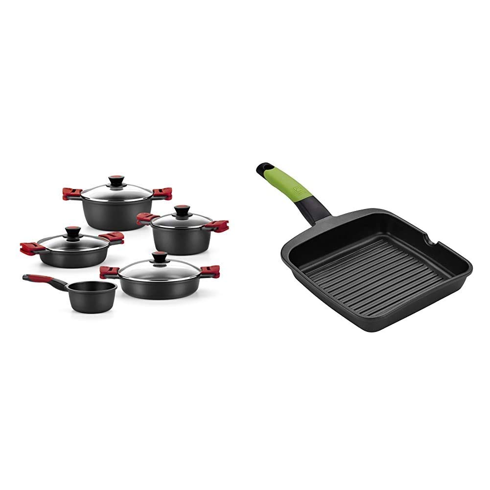 BRA-Premiere-Bateria-5-Piezas-de-Aluminio-Fundido-con-Antiadherente-Apta-para-Todo-Tipo-de-cocinas-Incluso-induccion
