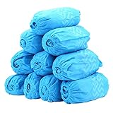 100 Pack Shoe Covers - Disposable Boot Cover for Medical, Construction, Workplace, Indoor Carpet Floor Protection - Non-Slip by THETIS Homes ...