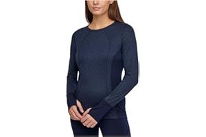 LOLE - Women's Merino Blend Top Base Layer, Navy, Small