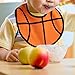 zebrum Waterproof Baby Boy Sports Bibs,Triple Layer-Cotton Front,Plastic Liner,Polyester Fleece Back,Highly Absorbent Drooling Burp Cloths for Boys Girls(5bibs)