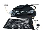 MADY Swimming Goggles, Swim Goggles, Adjustable, No Leaking, Anti Fog, UV Protection, Triathlon, Swim Goggles with Free Swim Cap + Nylon Bag + Nose Clip + Ear Plugs