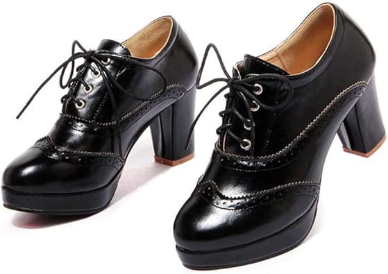 chunky heeled brogues