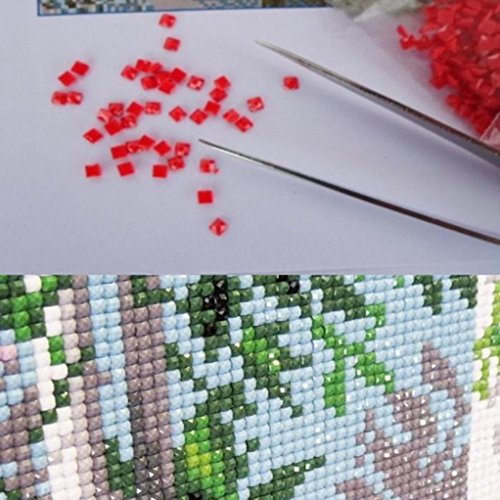 Diamond Painting, 5D DIY Cute Tiger Rhinestone Embroidery Crystal Cross Stitch Home Wall Decoration Arts Craft for Adults Kids (C)
